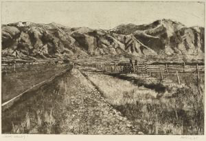 Image of Untitled, plate from Cache Valley 1 etching