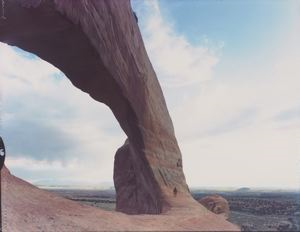 Image of Steph Beneath the Great Arch near Monticello, Utah