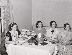 Image of Officers of the women's welfare society. Santa Clara, Utah