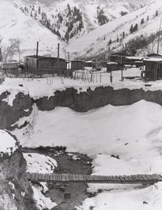 Image of Consumers, near Price, Utah. View of company-owned houses. Utah coal town.