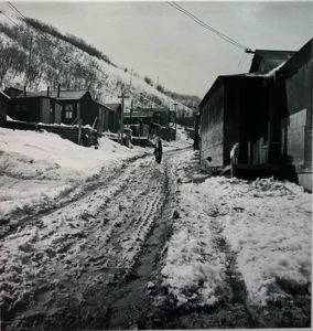 Image of Main street in a Utah coal mining settlement. Consumers, near Price