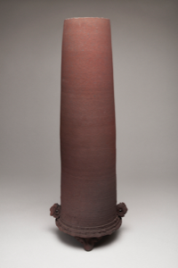 Image of Tall Footed Pot with Ears: Laterite