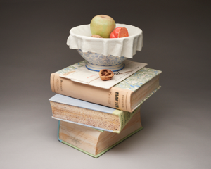 Image of Still Life Jar with Green Apple