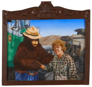 Image of Self-Portrait with Smokey the Bear