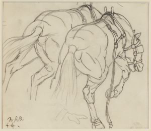 Image of The Gold Rush (study): Two Horses