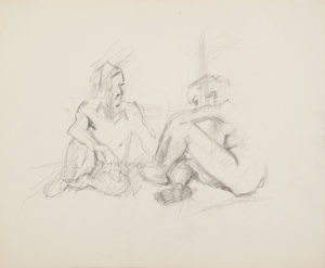 Image of Untitled (Two Seated Figures)