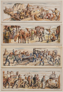 Image of History and Transportation Mural Study