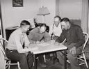 Image of Committee of Cornish corn machinery cooperative signing an agreement for purchase of machinery. Cornish, Utah