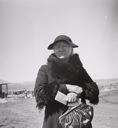 Image of Widtsoe, Utah. Mormon woman, native of Denmark, receiving her firlst old age assistance check