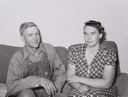 Image of Mormon farmer and his wife. Box Elder County, Utah