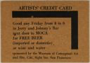 Image of Artist's Credit Card