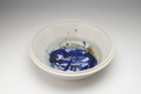 Image of Large White and blue Bowl